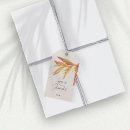 熱帯フローララヴ感謝してい結婚式の引き出物 ギフトタグ