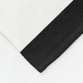 熱帯フローラリースブラックストライプシズモノグラム フリースブランケット (角)