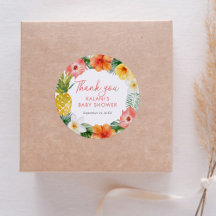 熱帯フローラルアウ（ハワイ式宴会）ベビーシャワー