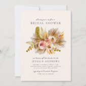 熱帯フローラヴィンテージブライダルシャワー 招待状 (正面)