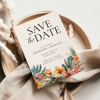 熱帯フローラ保存日 招待状