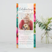 熱帯フローラ写真葬式デジタルイベント 招待状 (スタンド正面)