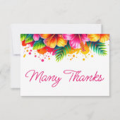 熱帯フローラ卒業サンキューカード サンキューカード (正面)