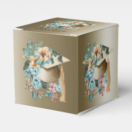 熱帯フローラ卒業ハットとタッセルパーティー フェイバーボックス