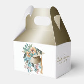 熱帯フローラ卒業ハットとタッセルパーティー フェイバーボックス (裏面サイド)