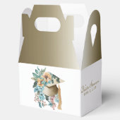 熱帯フローラ卒業ハットとタッセルパーティー フェイバーボックス (オープン)