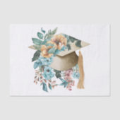 熱帯フローラ卒業ハットとタッセルパーティー 薄葉紙 (正面)