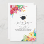 熱帯フローラ卒業パーティー 招待状 (正面/裏面)