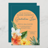 熱帯フローラ卒業パーティー 招待状 (正面/裏面)