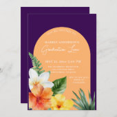 熱帯フローラ卒業パーティー 招待状 (正面/裏面)