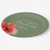 熱帯フローラ卒業ルアウ(ハワイ式宴会)パーティー ペーパープレート (アングル)