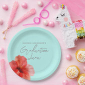 熱帯フローラ卒業ルアウ(ハワイ式宴会)パーティー ペーパープレート (パーティー)