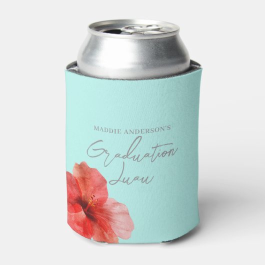 熱帯フローラ卒業ルアウ(ハワイ式宴会)パーティー 缶クーラー (缶正面)