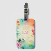 熱帯フローラ名 ラゲッジタグ (正面縦)