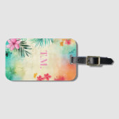 熱帯フローラ名 ラゲッジタグ (正面横)