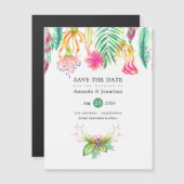 熱帯フローラ夏ビーチ結婚式保存日 (正面/裏面)