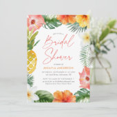 熱帯フローラ夏ブライダルシャワー 招待状 (スタンド正面)