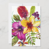 熱帯フローラ大人のサプライズ誕生日パーティー 招待状 (裏面)