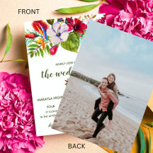 熱帯フローラ島ハイビスカス結婚写真