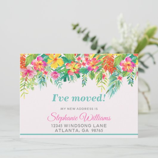 熱帯フローラ新住所の発表 招待状 (スタンド正面)