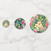 熱帯フローラ植物性葉ハワイアンパーティー コンフェッティ (正面)