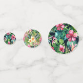 熱帯フローラ植物性葉ハワイアンパーティー コンフェッティ (裏面)