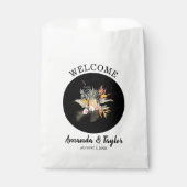 熱帯フローラ結婚の歓迎 フェイバーバッグ (正面)