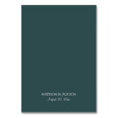 熱帯フローラ結婚ズ テーブルナンバー (裏面)