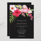 熱帯フローラ結婚ズ 招待状 (正面/裏面)