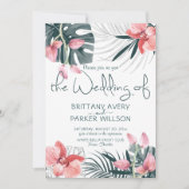 熱帯フローラ結婚ズ 招待状 (正面)