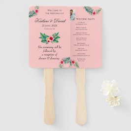 熱帯フローラ結婚テーマ ハンドファン