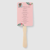 熱帯フローラ結婚テーマ ハンドファン (裏面)