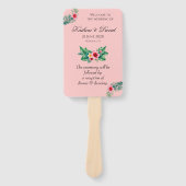 熱帯フローラ結婚テーマ ハンドファン (正面)