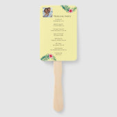 熱帯フローラ結婚テーマ ハンドファン (裏面)