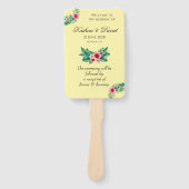 熱帯フローラ結婚テーマ ハンドファン (正面)