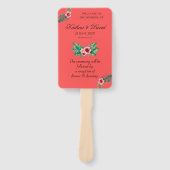 熱帯フローラ結婚テーマ ハンドファン (正面)