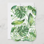 熱帯フローラ結婚リースI do BBQ 招待状 (裏面)