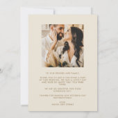 熱帯フローラ結婚写真のサンキューカード サンキューカード (裏面)