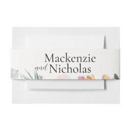 熱帯フローラ結婚式招待状ベリーバンド 招待状ベリーバンド