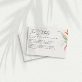 熱帯フローラ結婚詳細 エンクロージャーカード