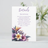 熱帯フローラ結婚詳細 エンクロージャーカード (スタンド正面)