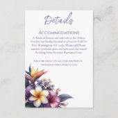 熱帯フローラ結婚詳細 エンクロージャーカード (裏面)