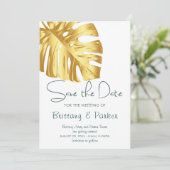 熱帯フローラ結婚金ゴールド セーブザデート (スタンド正面)
