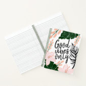 熱帯フローラ葉の良い雰囲気のみ ノートブック (内部)