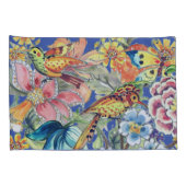 熱帯フローラ蝶オリエンタルカラフル 枕カバー (裏面-右)