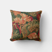 熱帯フローラ装飾用クッションオレンジグリーンはっきりした クッション (正面)