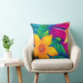 熱帯フローラ装飾用クッション クッション (椅子)