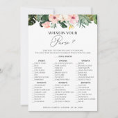 熱帯フローラ財布のゲームカードの内容 招待状 (正面)