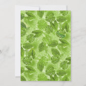 熱帯フローラ退職パーティの招待状 招待状 (裏面)