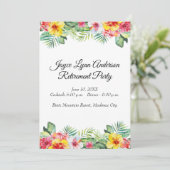 熱帯フローラ退職パーティー計画 招待状 (スタンド正面)
